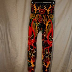 Yoga Democracy Coral My Name Leggings Size XS